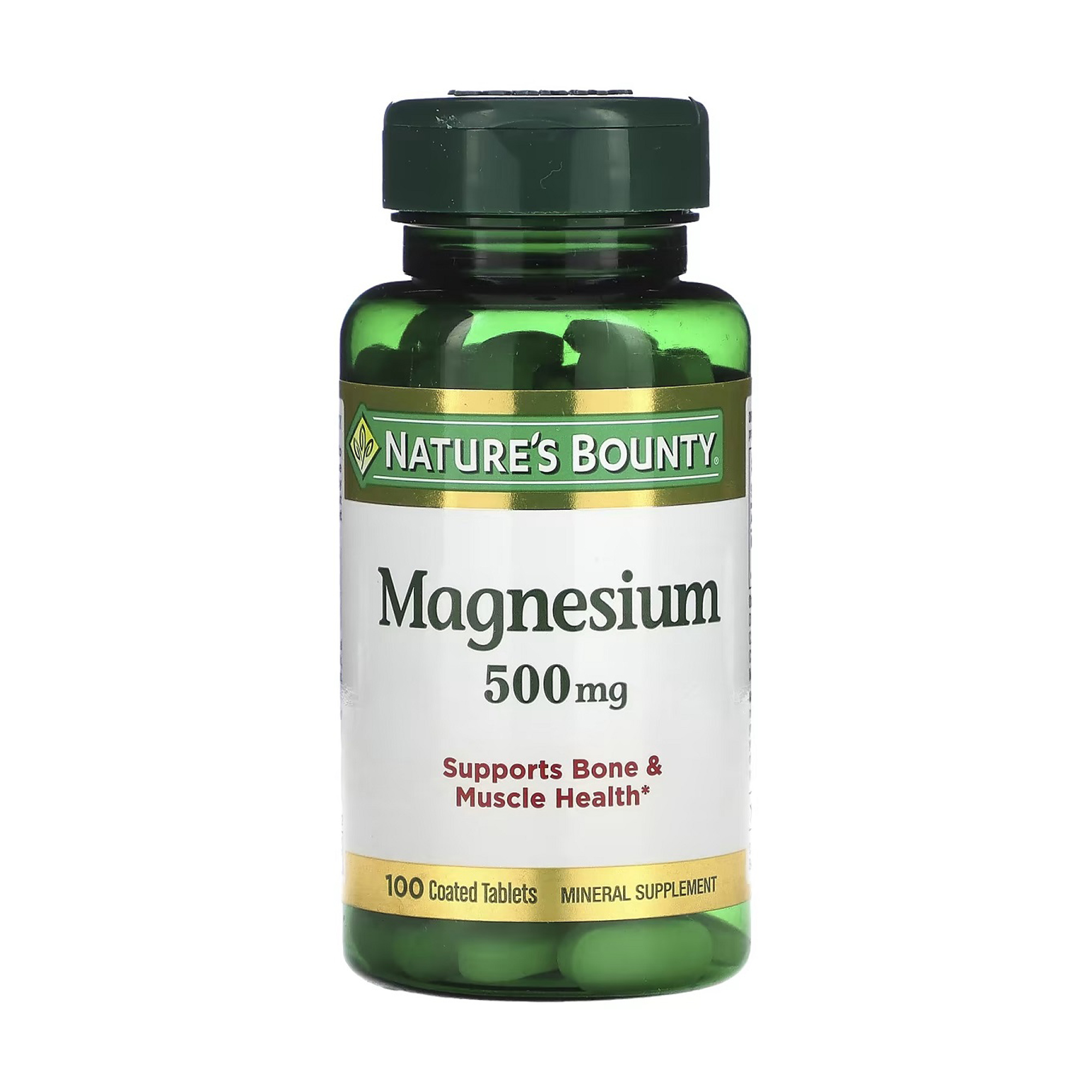 Магній Nature's Bounty Magnesium 500 мг, 100 каплет